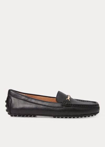 Mocasines Ralph Lauren Mujer Negros - Briony Leather - IHVGE8153